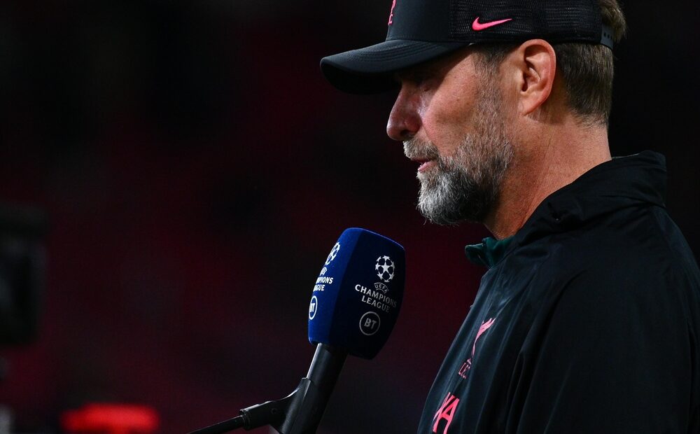 Jürgen Klopp durante una conferenza