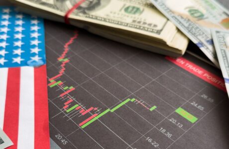 Grafico sul deficit commerciale USA
