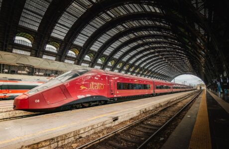 Treno Italo in movimento