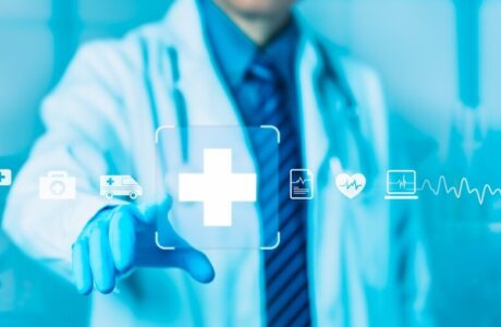 Illustrazione sull'Intelligenza Artificiale in Sanità
