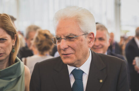 Sergio Mattarella durante un evento ufficiale