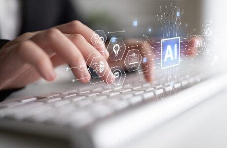 Rappresentazione grafica di agenti AI in azione