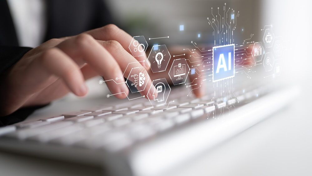 Rappresentazione grafica di agenti AI in azione