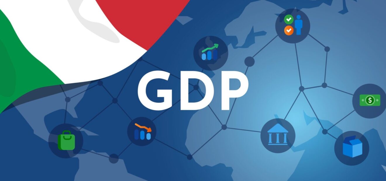 Grafico dell'andamento del Pil italiano