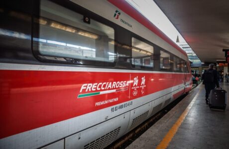 Treno Frecciarossa in corsa