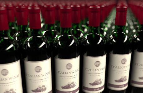 Rappresentazione grafica dell'export di vino italiano