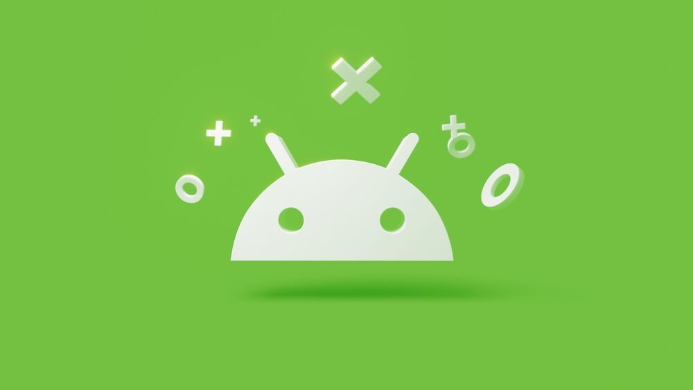Immagine di un dispositivo Android con impostazioni Google