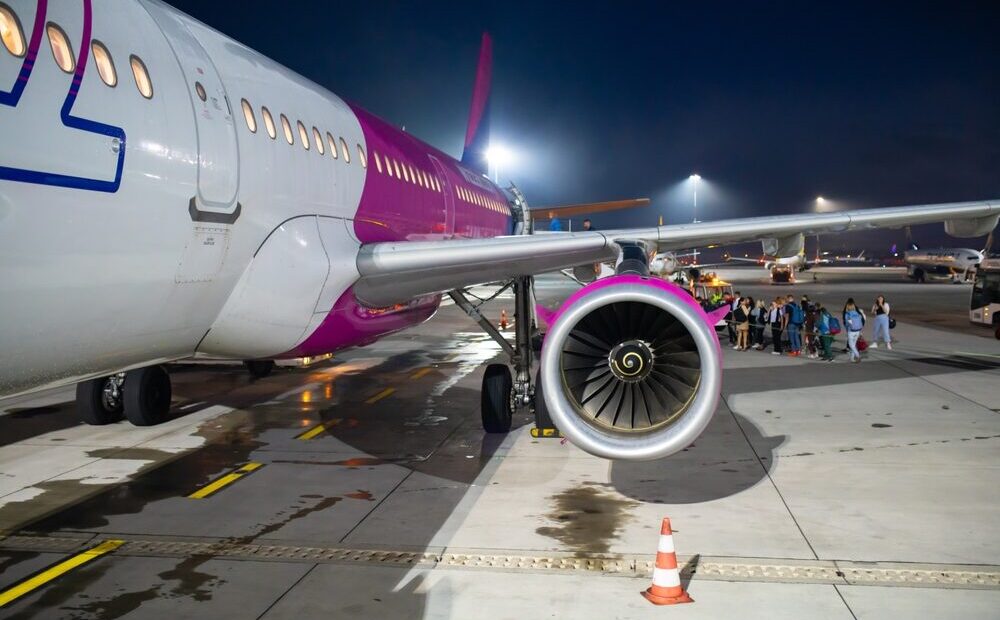 Aereo Wizz Air in volo