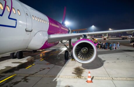 Aereo Wizz Air in volo